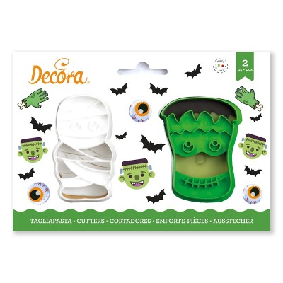 Κουπάτ Halloween Μούμια και Frankenstein 4-6cm x2