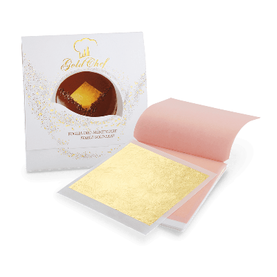 Βρώσιμα Φύλλα Χρυσού Transfer Gold Chef 23Κ 80x80mm x5