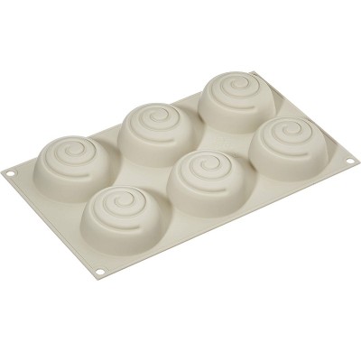 Φόρμα Σιλικόνης 3D Σπιράλ Μίνι 6 Θέσεων 68x37mm