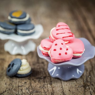 Φόρμα Σιλικόνης Macaron Καρδιές 42 Θέσεων 30x40cm