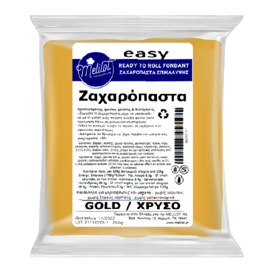 Πάστα ζάχαρης Χρυσό 250gr. Melilot Easy