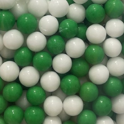 Ζαχαρωτές Πέρλες Mix Πράσινο Λευκό 100gr 7mm