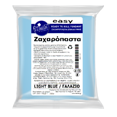 Πάστα ζάχαρης Γαλάζια 250gr. Melilot Easy