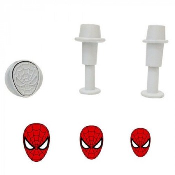 Σετ 3 Μίνι Πλαστικά Κουπάτ Spiderman Με Έμβολο Sweetbay 1-1,5-2cm