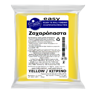 Πάστα ζάχαρης Κίτρινη 250gr. Melilot Easy