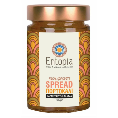 Μαρμελάδα Entopia 100% Πορτοκάλι Χωρίς Ζάχαρη 225gr