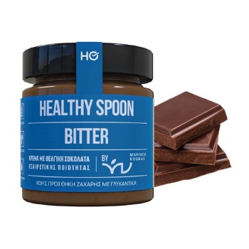 Κρέμα Με Γεύση Σοκολάτα Bitter (Vegan) Healthy Spoon Χωρίς Ζάχαρη - Χωρίς Γλουτένη 200gr