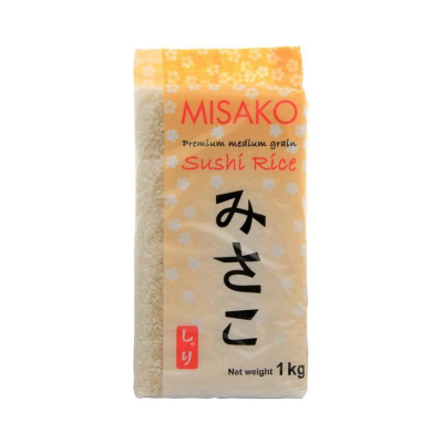 Ρύζι για Sushi Medium Grain Misako 1kg