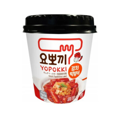 Στιγμιαίο Γεύμα Topokki Rice Cakes με Γεύση Kimchi Yopokki 115gr