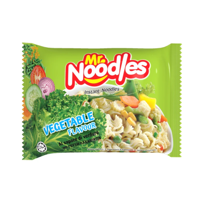 Στιγμιαία Σούπα Noodles με Γεύση Λαχανικών Mr. Noodles 70gr