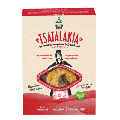 Vegan Μπουκίτσες με Γεύση Ντομάτα & Βασιλικό Tsatalakia Healthy Picks 90gr