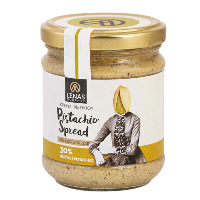 Άλειμμα Φυστικιού Χωρίς Ζάχαρη Lenas Gourmet 190gr
