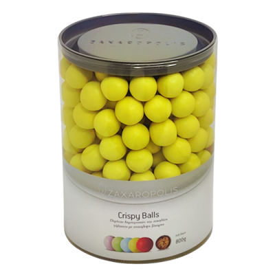 Κουφέτα Crispies Ματ Κίτρινο 800gr