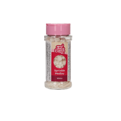 Κας Κας Sprinkles Mix Λευκό 65g Funcakes