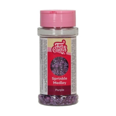 Κας Κας Sprinkles Mix Μωβ 70g Funcakes