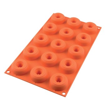 Ταψί Σιλικόνης Donuts Mini (15 Θέσεων)  45/15x18mm