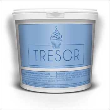 Πάστα ζάχαρης γαλάζιο 250gr. Tresor