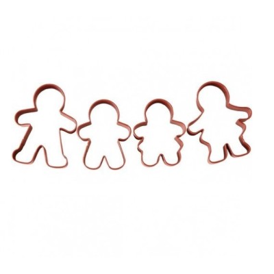 Κουπάτ Οικογένεια Gingerbread Με Grip   x4 76mm