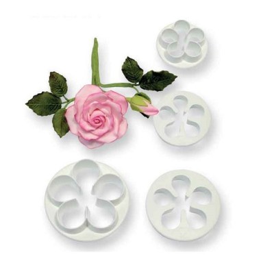 Κουπάτ σετ 4τμχ. πλαστικά για 5φυλλα λουλούδια 30, 35, 45, 50mm