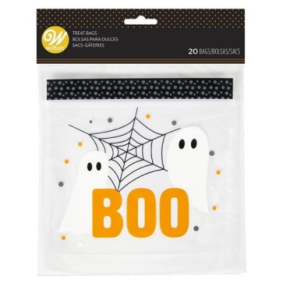 Σακούλα Halloween Φαντασματάκια Βοο με κλιπ 17x20cm x20