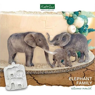 Καλούπι Σιλικόνης Οικογένεια Ελεφάντων