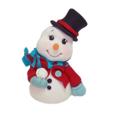 Χιονάνθρωπος με Καπέλο - Μοντελαρισμένο 8εκ.