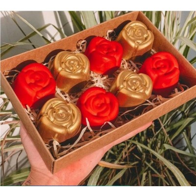 Καλούπι Σοκολάτας Πλαστικό Τριαντάφυλλα 5 Θέσεων 5x5x2,5εκ.