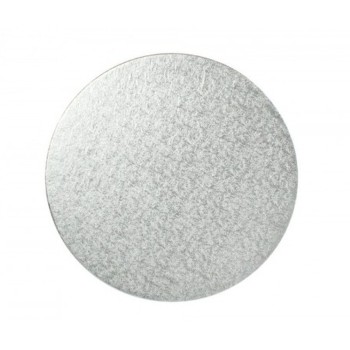 Δίσκος Στρογγυλός 0.3cm Ασημί - 20cm