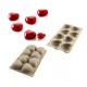 Ταψί Σιλικόνης 3D Καρδιές Μίνι (8 Θέσεων) 63x65x38mm Ταψί Σιλικόνης 3D Καρδιές Μίνι (8 Θέσεων) 63x65x38mm