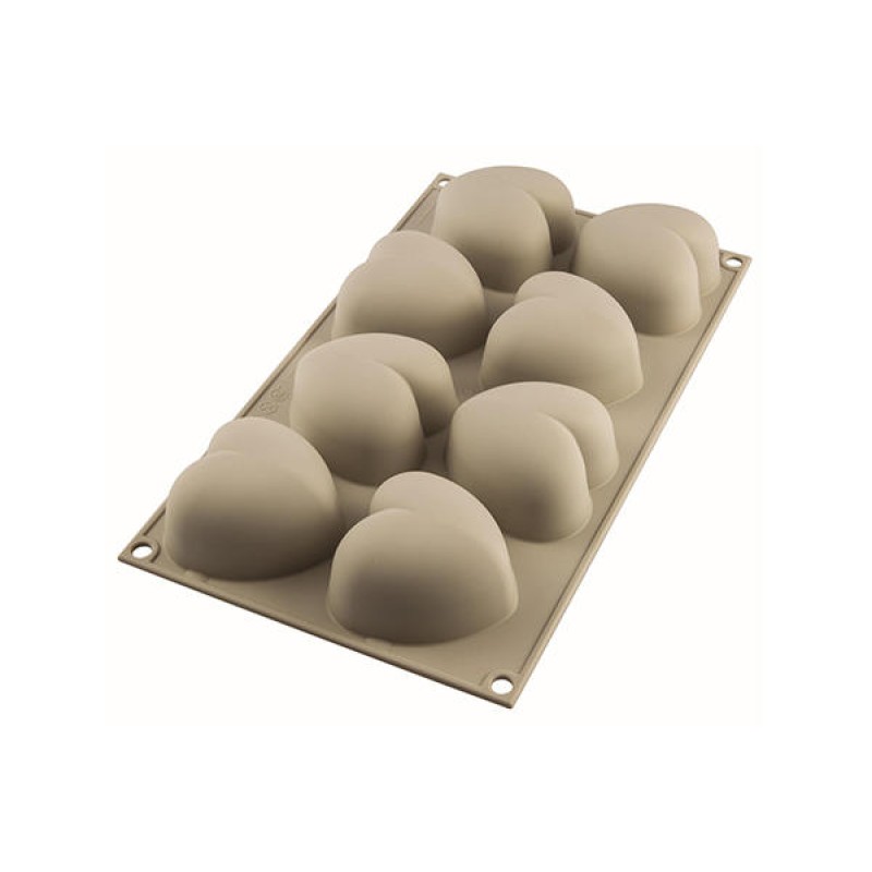 Ταψί Σιλικόνης 3D Καρδιές Μίνι (8 Θέσεων) 63x65x38mm Ταψί Σιλικόνης 3D Καρδιές Μίνι (8 Θέσεων) 63x65x38mm