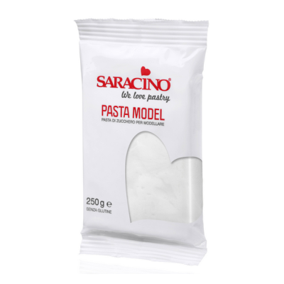 Πάστα Ζάχαρης Μοντελισμού Saracino Λευκή 250g