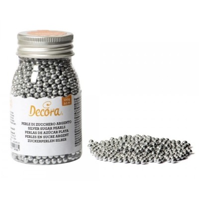 Πέρλες Μεγάλες Ασημί 100g - 4mm