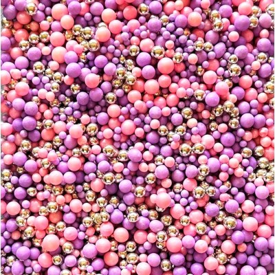 Βρώσιμες Πέρλες Baby Mix  Ροζ Λιλά 90gr  SugarCraft 
