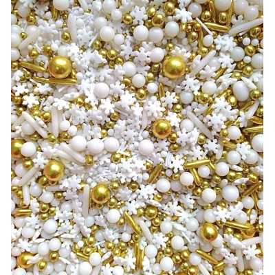 Κας Κας Χριστουγεννιάτικο Mix Λευκό Χρυσό SugarCraft 90gr