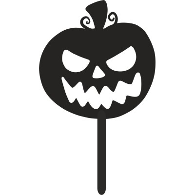 Cake Topper Halloween Κολοκύθα Pumpkin Μαύρο