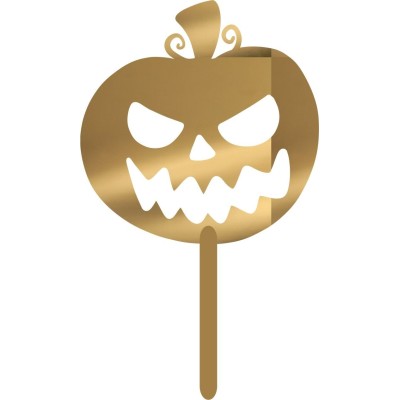 Cake Topper Halloween pumpkin Χρυσό καθρέπτης