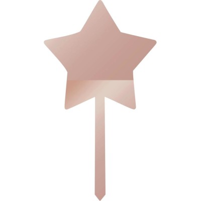 Cake Topper Αστέρι Roze gold καθρέπτης