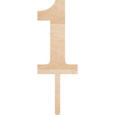 Cake Topper Νο1 Ξύλο
