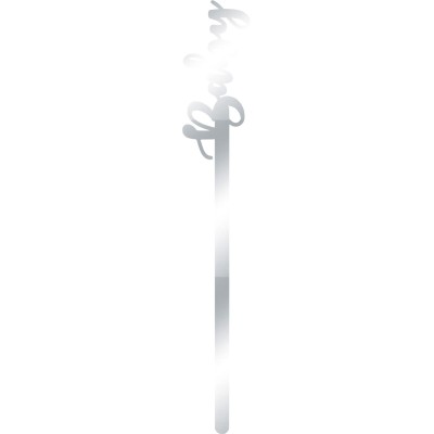 Cake Pop Sticks 12τμχ Baby Ασημί καθρέπτης