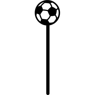 Cake Pop Sticks 12τμχ Football Μαύρο