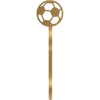 Cake Pop Sticks 12τμχ Football Χρυσό καθρέπτης