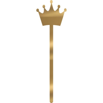 Cake Pop Sticks 12τμχ Princess Χρυσό καθρέπτης