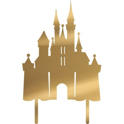 Cake Topper Castle Χρυσό καθρέπτης