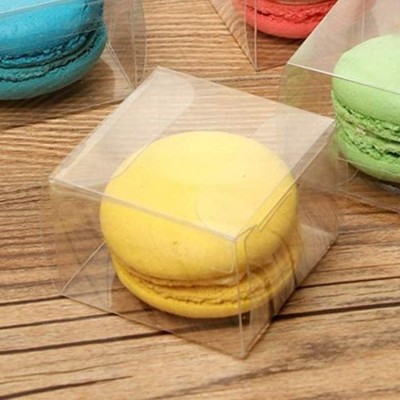 Κουτί διάφανο PET για 1 Macaron 5 x 5 x 3cm