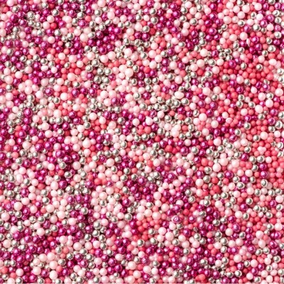 Sprinkles Μix Μίνι Βρώσιμες Πέρλες Ροζ και Φούξια SugarCraft 90gr 