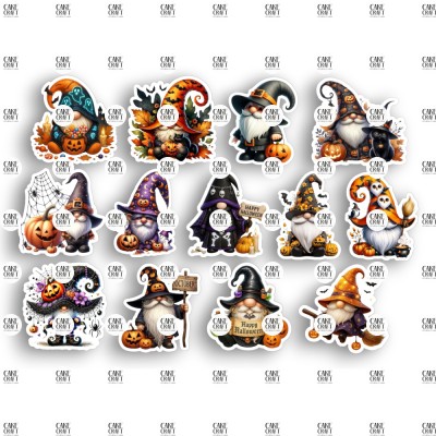 Βρώσιμα Διακοσμητικά σχέδια Halloween Νάνοι σετ - 13τμχ