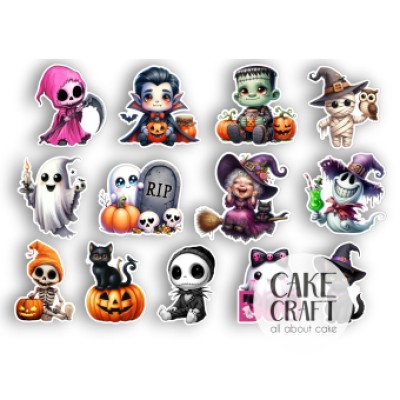 Βρώσιμα Διακοσμητικά σχέδια Halloween mix σετ - 13τμχ