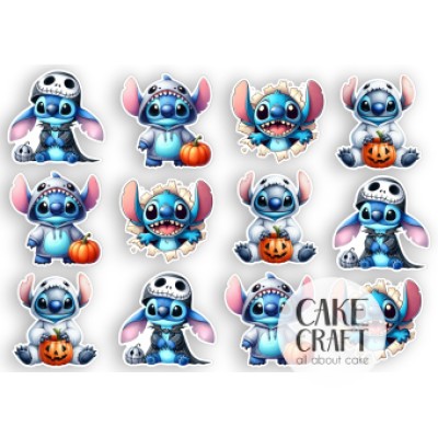 Βρώσιμα Διακοσμητικά σχέδια Halloween Stitch σετ - 12τμχ