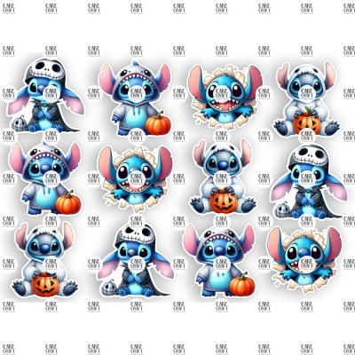 Βρώσιμα Διακοσμητικά σχέδια Halloween Stitch σετ - 12τμχ