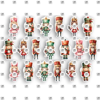 Βρώσιμα Διακοσμητικά σχέδια Christmas Καρυοθραύστες σετ - 19τμχ